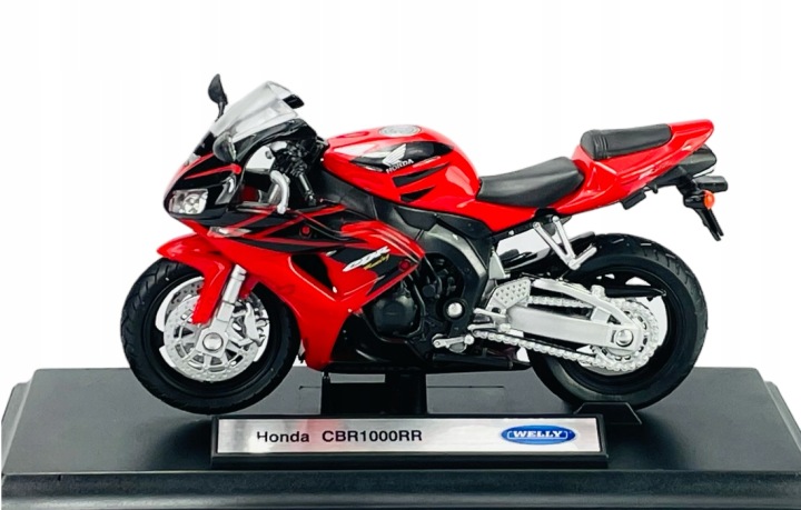 HONDA CBR 1000 RR WELLY модель метал/пластик 1:18 — фото 3