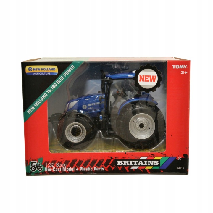 TOMY Britains New Holland T6. 180 Синій Power Tomy — фото 5