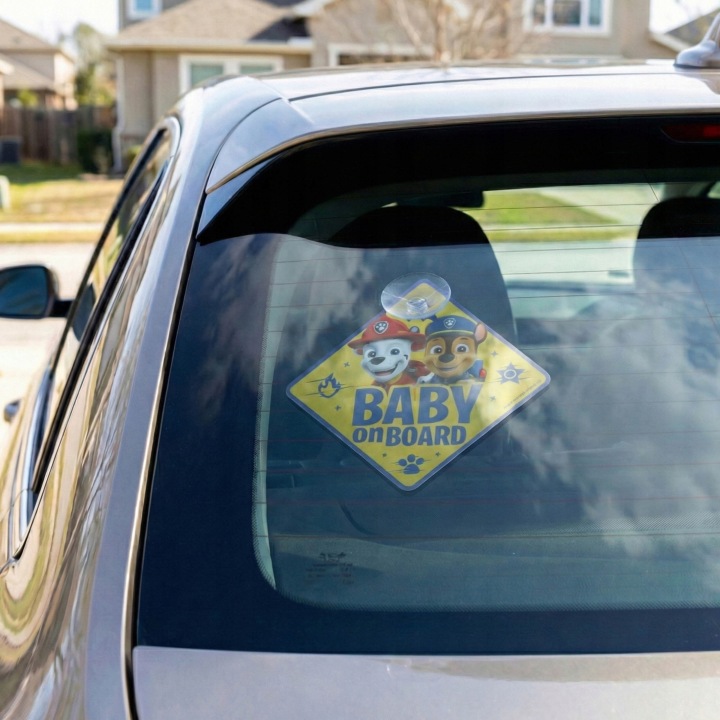 Psi Patrol Табличка для автомобіля З Присоскою підвіска BABY ON BOARD — фото 4