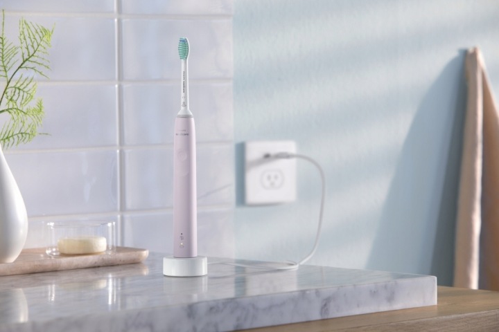 2 шт. Philips Sonicare 3100 звукова зубна щітка C1 чорна і рожева HX3675/15 — фото 5