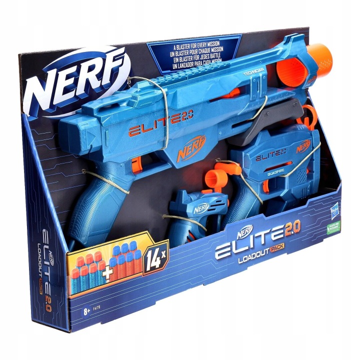 Набір NERF ELITE 2.0 3 запускачі пістолет гвинтівка дробовик і стрілки — фото 3