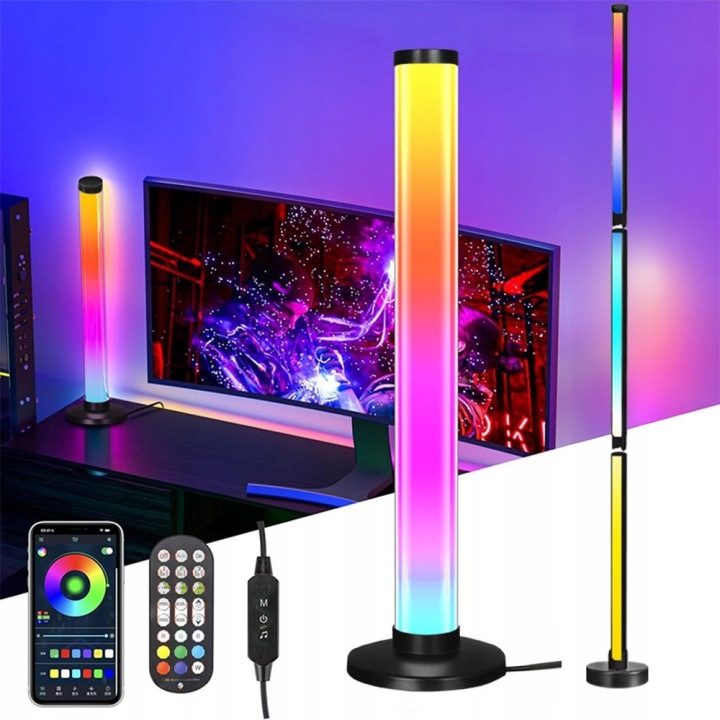 Stojací Led Lampa Rgb Je Vhodná Pro Párty Dekorace O Velikosti 120 CM