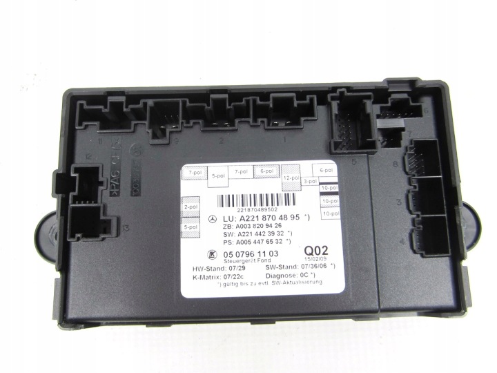 module door tylnych rear part prawych Mercedes W221