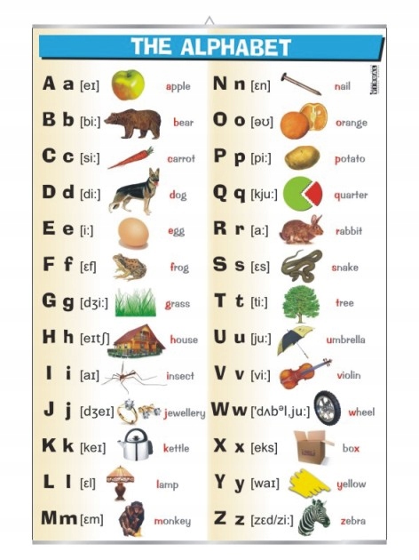 The alphabet Дошка англійська мова алфавіт