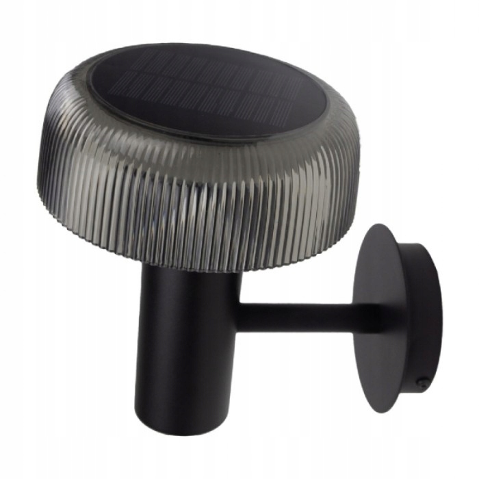 Solární Usb Nástěnná Lampa Led 2v1 IP44 SOE-16BD Černé Stínítko