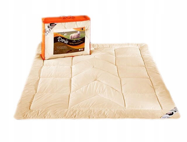 Amw Přikrývka Ovčí vlna 140x200 1400g Ecru
