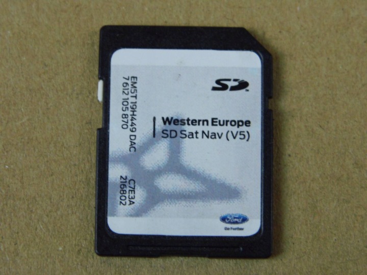 Ford Fiesta MK8 karta navigazione SD SAT NAVI (V5) EM5T-19H449-DAC