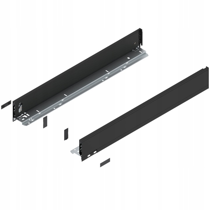 Blum 770M6502S Boční strana zásuvky Legrabox, výška M (90.5 mm), délka 650 mm, levá strana