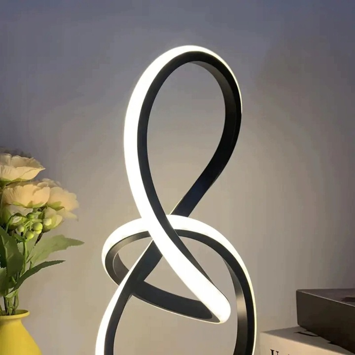 Спіральна настільна LED з живленням через USB декоративні лампи при ліжку — фото 13