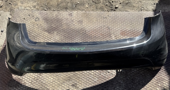 OPEL MERIVA B paraurti posteriore posteriore senza sensori nero DO MALOWANIA