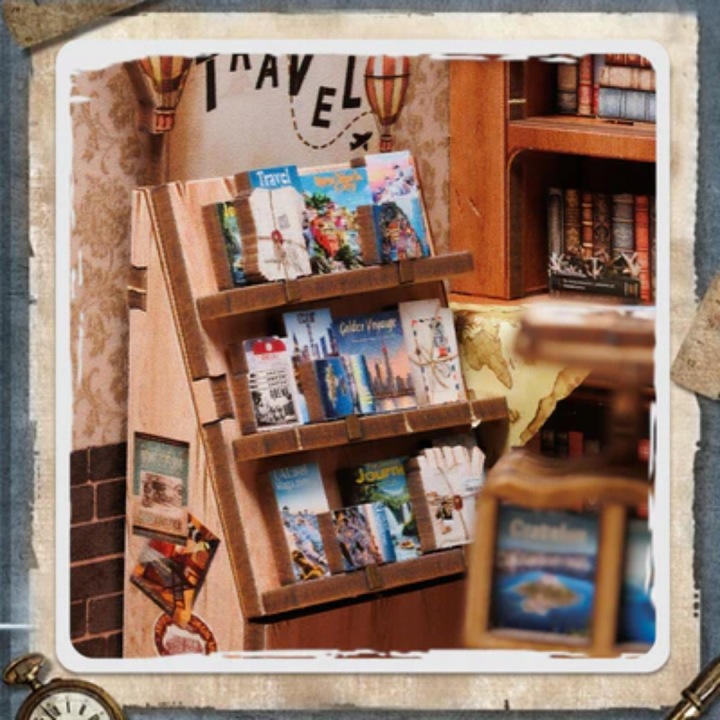 Book nook DIY CuteBee Книгарня Дорожня LED 241 ел. — фото 16