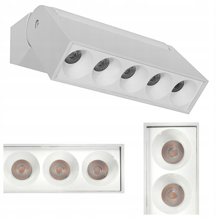 Nástěnné Svítidlo Reflektor Otočné Bodové Bílé Led 10W Neutrální Barva 4000K