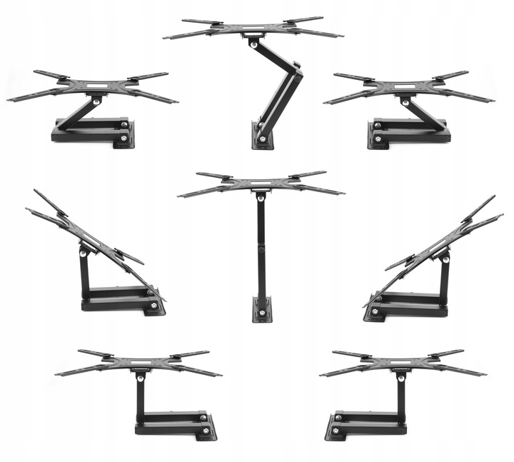 UCHWYT do Telewizora WIESZAK na TV Regulowany Obrotowy LED LCD 13-65 CALI