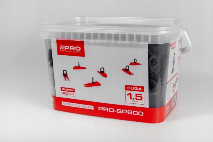 Nivelační systém klipy 400ks Pro 1.5 mm SP600