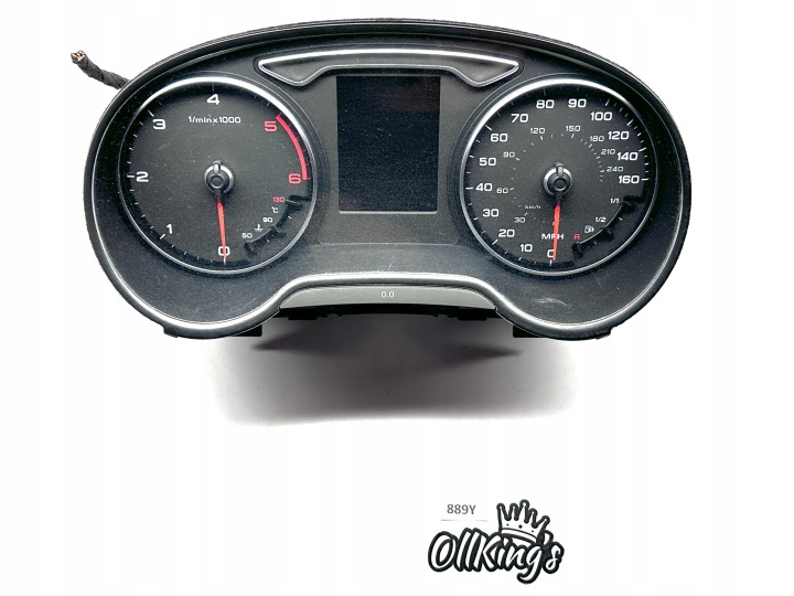 AUDI A3 8V 2.0TDI Kombiinstrument Bildschirm, FIS Kombiinstrument UK ANGLIK 8V0920970B