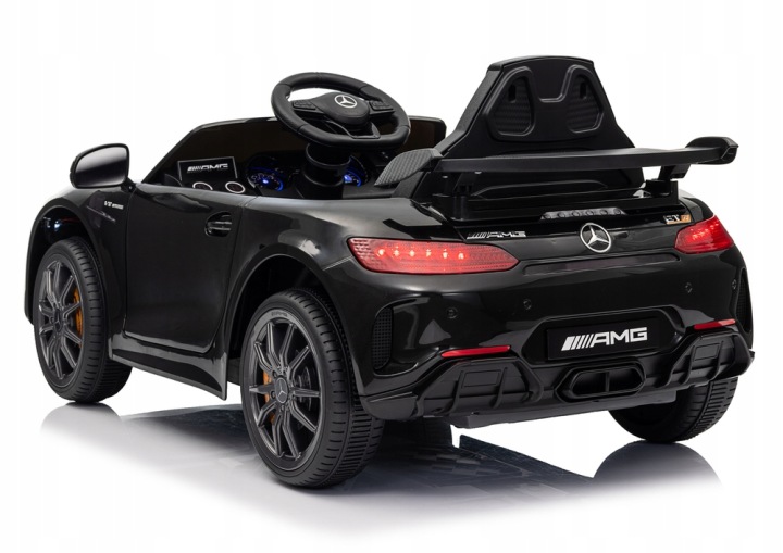 Mercedes GTR Автомобіль Електричний Для Дітей Пульт Колеса EVA Екошкіра Чорний — фото 7