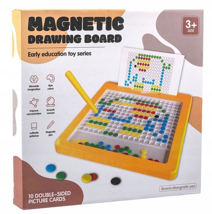 Дошка Мозаїка Магнітна Ґудзички Magpad Монтессорі Аж 31/31 см — фото 16