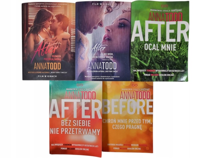 Zdjęcie egzemplarza: After Tomy 1-5 / Before / Anna Todd zestaw książek