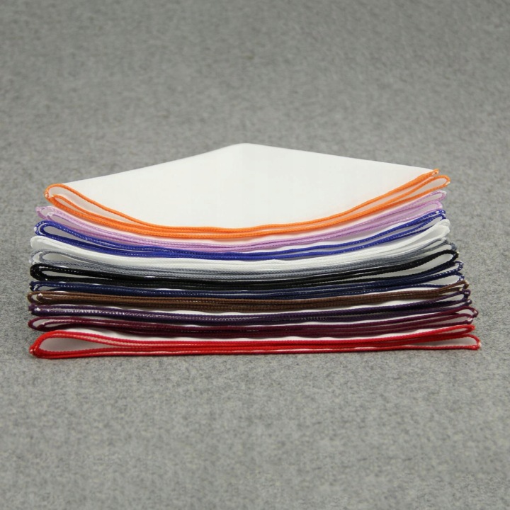 Pocket Square Для чоловіків Бавовна Wedding Pocket Рушник Хустинка Adult Червоний — фото 6