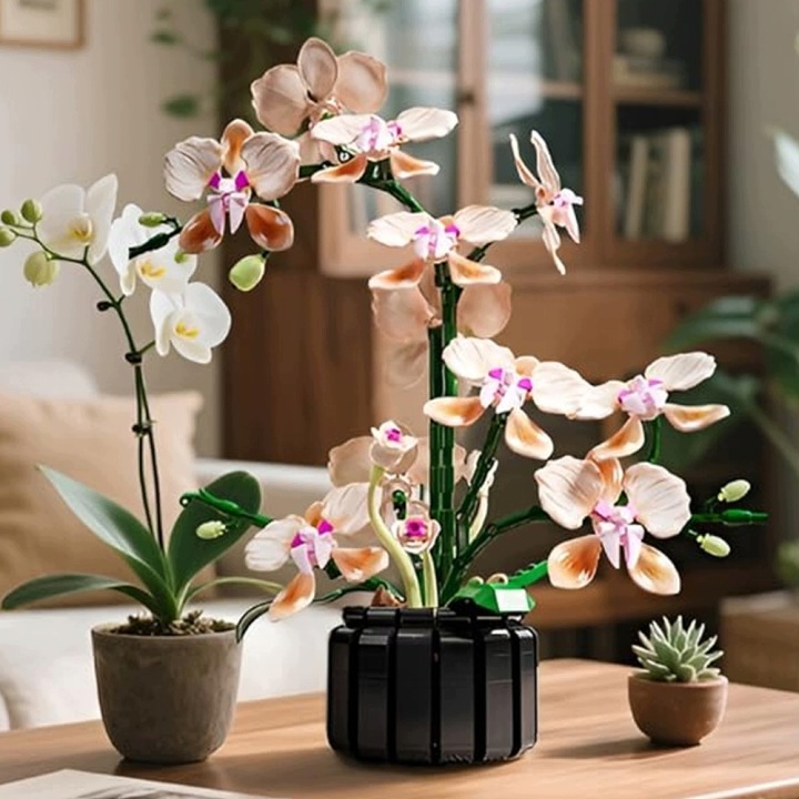 ZESTAW KLOCKÓW ORCHIDEA 866 елементів конструктор квіточки на подарунок свята — фото 11