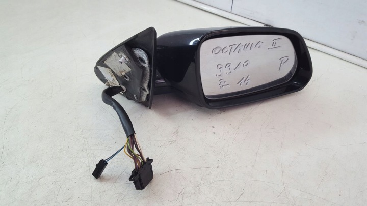 mirror right 14pin 9910 Skoda Octavia II
