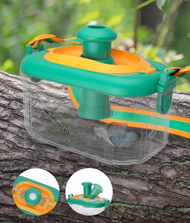 SMALL TRAVELER'S SET INSECT OBSERVATION FOR CHILDREN NET BINOCULARS MAGNIFYING GLASS Packaging status original