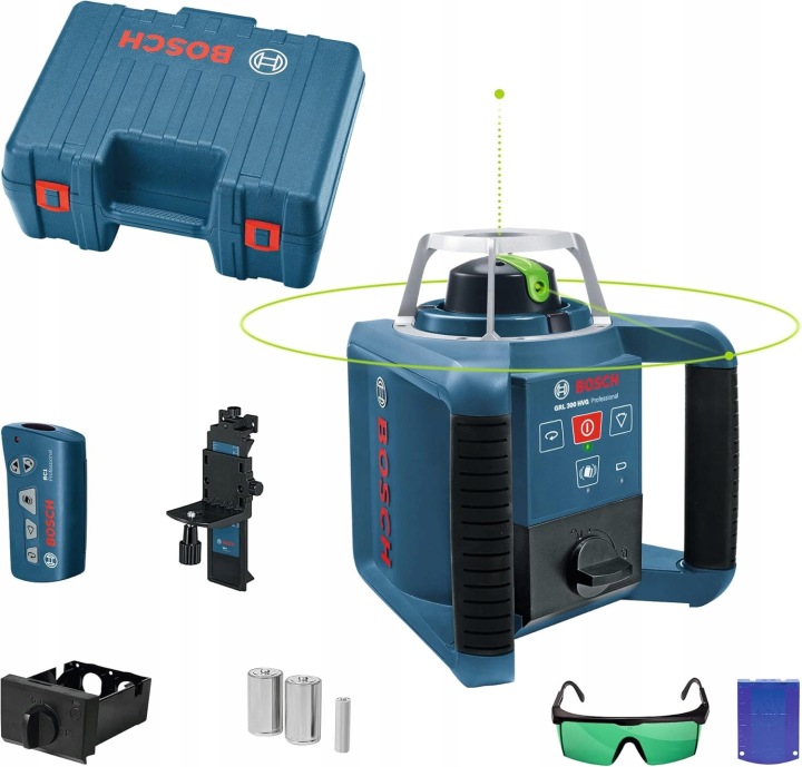 Laserový Nivelátor Bosch Grl 300 Hvg Laser Zelený Laser Rotační Sada