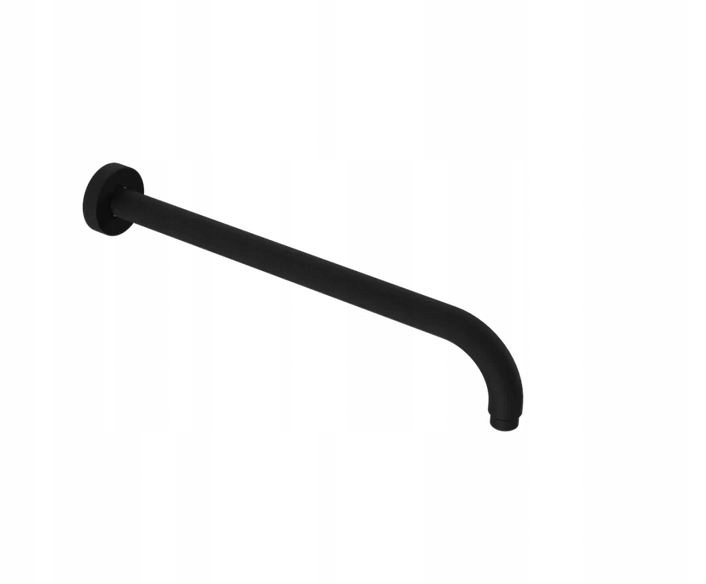 Nástěnné sprchové rameno 40 cm kulaté, černá matná Excellent AREX.3140BL
