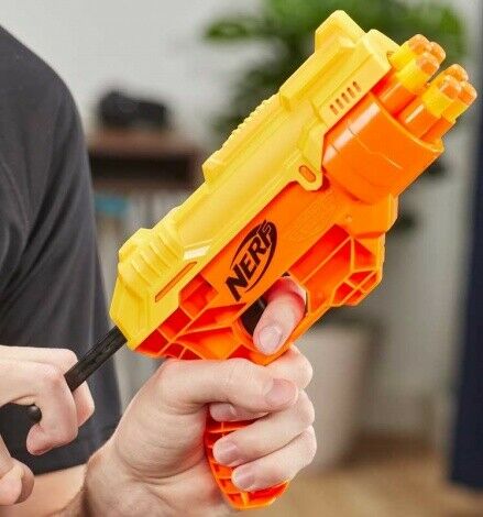 NERF ALPHA STRIKE набір 2 шт. пістолет FANGQS-4 і COBRA RC-6 стрілки E8872 — фото 6