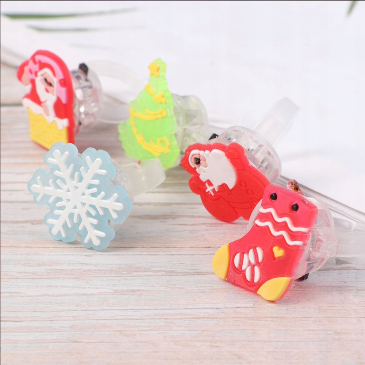 15 шт. світних каблучок іграшки на вечірку кольорові — фото 9