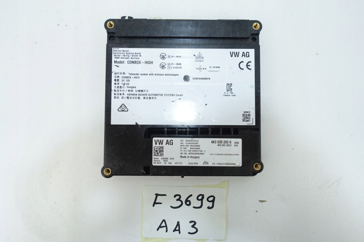 VW AUDI SKODA SEAT Module Unité de contrôle WEZWANIA POMOCY SOS CON-BOX 4K0035283K