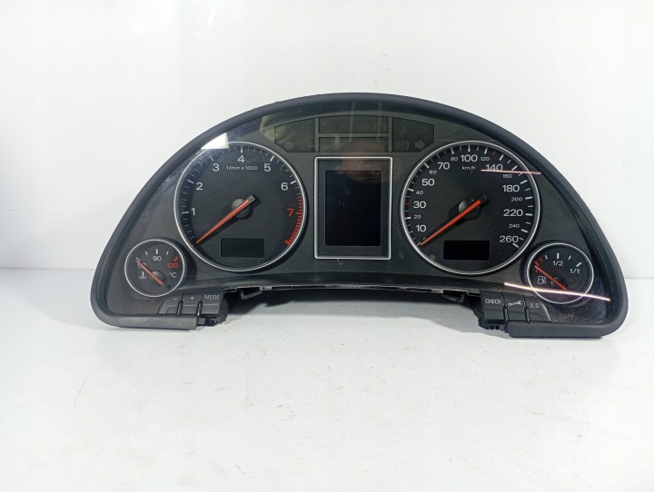Audi A4 B6 00-06 Instruments tachymètre compte tours Horloge montre tableau bord Tachymètre przebieg 292332 OE 8E0920900N