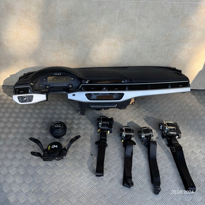 Kit Airbag complet tableau de bord Complète Airbag Console Ceinture de sécurité avant Tableau de bord complet AUDI A4 B9 8W0 LIFT 2019 ROK