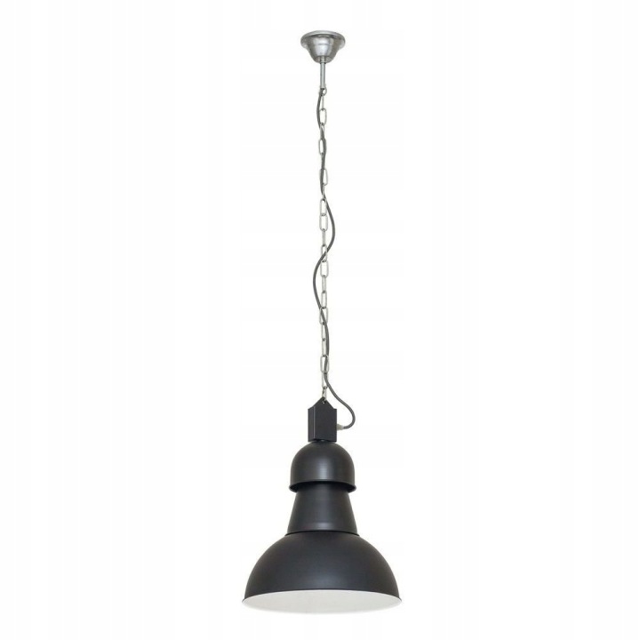 Černá závěsná lampa High-bay industriální nad jídelní stůl Nowodvorski