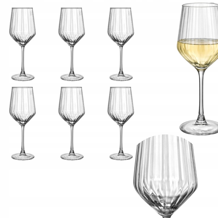 Sada sklenic na červené víno 6 ks Komplet 515 ml klasické sklo