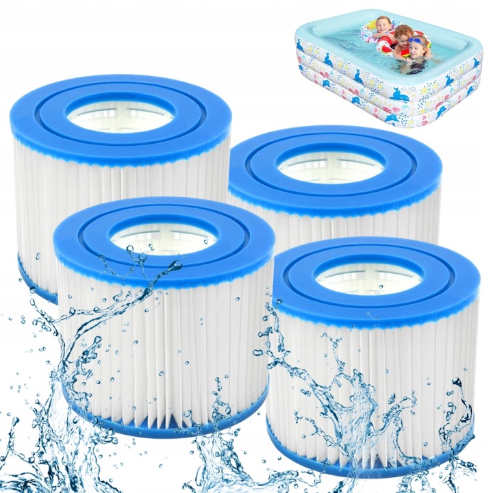 4x Filtr Do LAY-Z-Spa Jacuzzi Filtrační Vložka Spa 105x52 mm