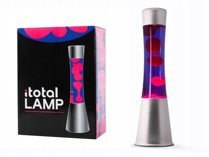 Lávová lampa magma Lava Lawa XL2348 Stříbrná Fialová magmatická 40 cm I