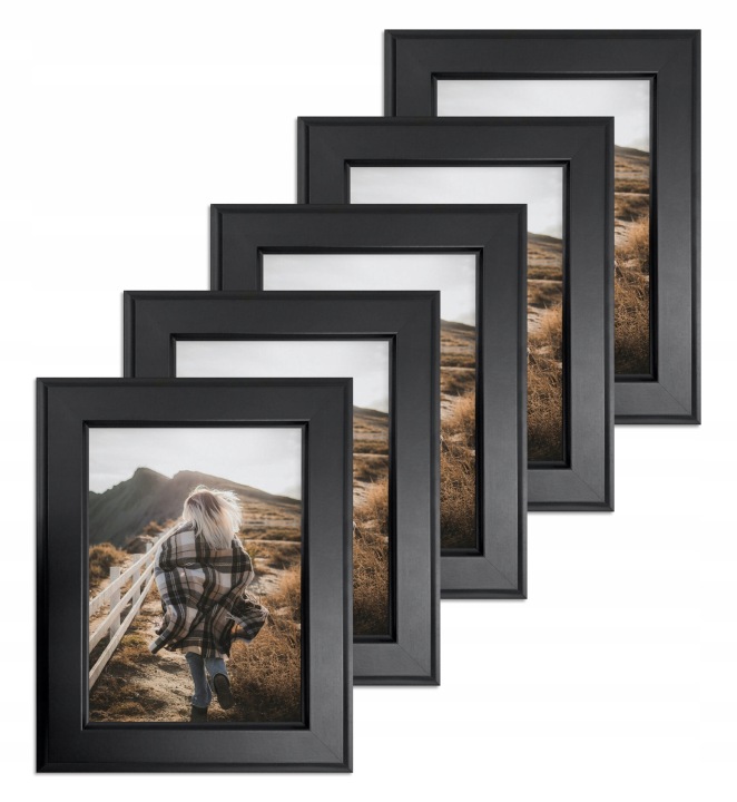 Sada 5 fotorámečků 18x24 Paříž černá