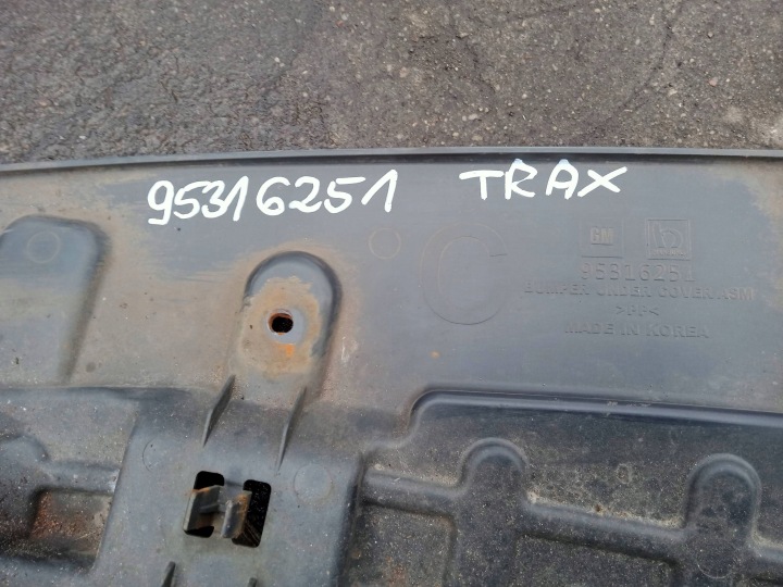 CHEVROLET TRAX copertura GREMBIALINA inferiore Motore 95316251