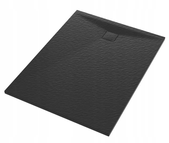 Černá Obdélníková Sprchová Vanička 120 x 90 CM Smc Kompozit Teja
