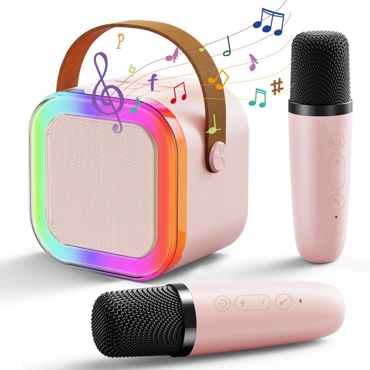 Портативна колонка Bluetooth караоке з мікрофоном Hi-Fi акумулятор — фото 5
