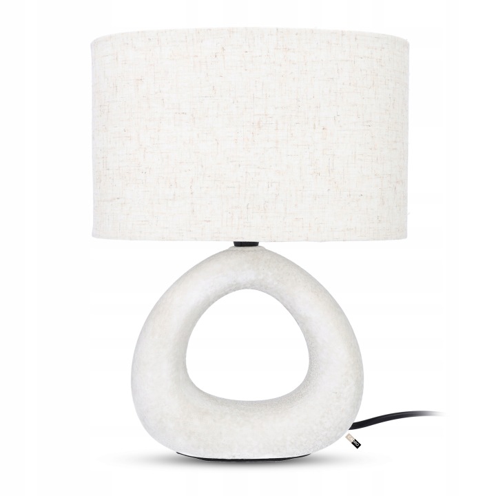 Noční lampa do ložnice, béžová, klasická, moderní, 33,5 cm