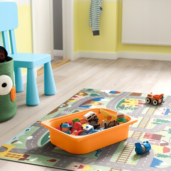 IKEA TROFAST Контейнер для іграшок помаранчевий 42x30x10 см — фото 3