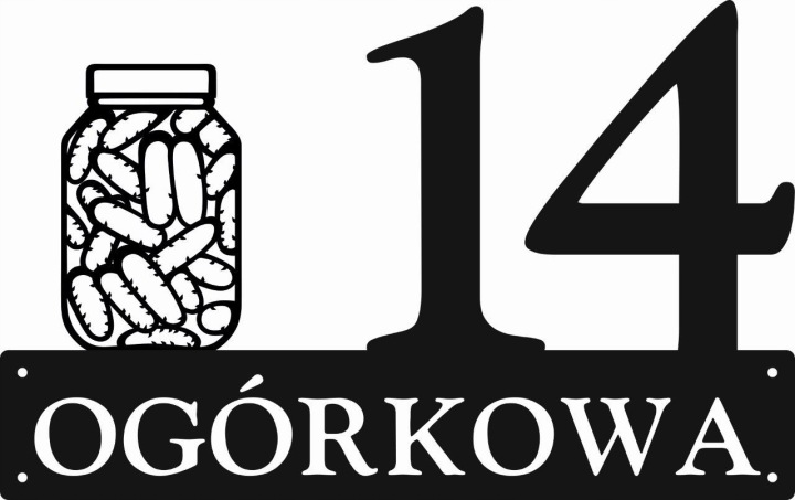 Číslo Na Dům 48 cm Tabule Adresa Ocel 2 mm Grafika 96