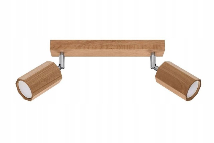 Dřevěný stropní svítidlo 2xGu10 Zeke SL.1029 Sollux