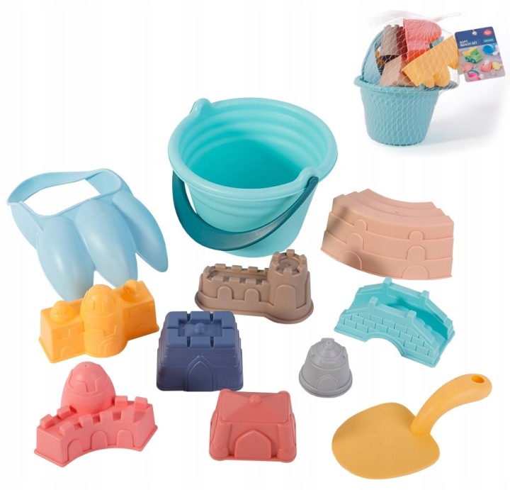 ZESTAW DO PIASKU PIASKOWNICY WIADERKO 11 el WOOPIE