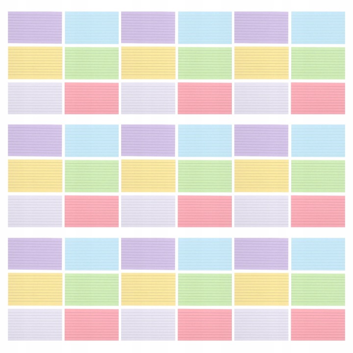 600 шт. Multi Кольоровий Флеш-картки Heavyweight Cardstock для Students — фото 2