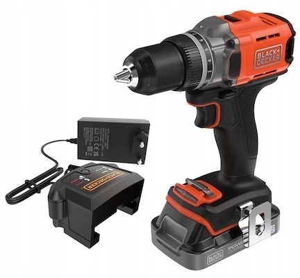 Aku Vrtačka Black+decker BCD382D1XC 18V 2Ah 45Nm Led