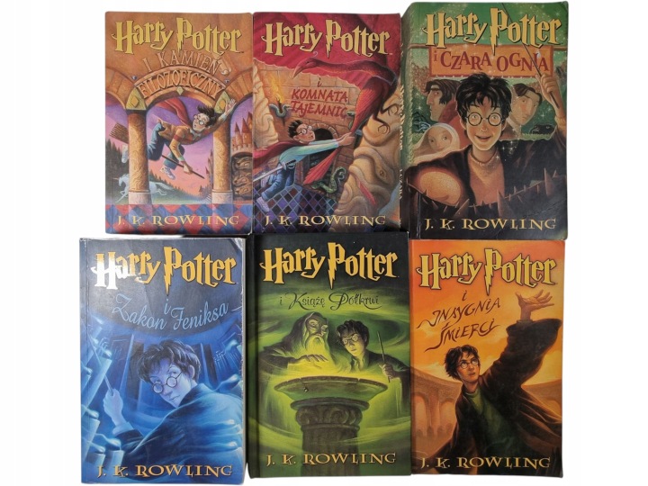 Zdjęcie egzemplarza: Harry Potter / zestaw 6 książek / J.K. Rowling / Stare Wydanie