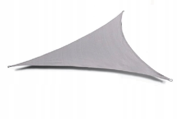 Sluneční plachta Trojúhelník 3x3x3 šedá 180 g